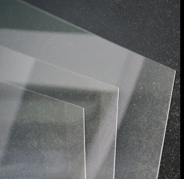 45 microns +/- self adhesive transparent laminating film with polyster release.