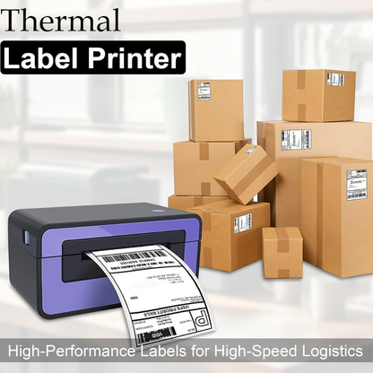 4x6  Direct Thermal label roll top coated for ribbon free printing (400 labels per roll)